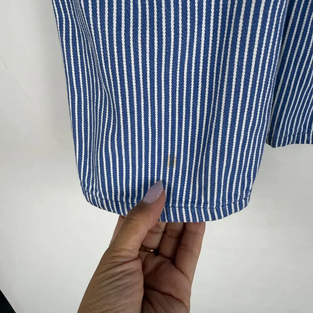 Vintage OshKosh B’Gosh USA Stripe Blue Overalls - 3 3T
